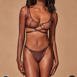 Honey Birdette Emily Bralette in Almond